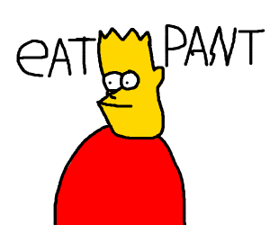 300x250 eat my shorts - Bart Simpson Drawing