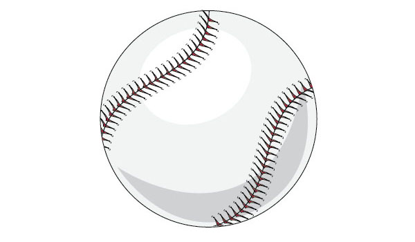 600x350 how to create a vector baseball bat and ball - Baseball Ball Drawing