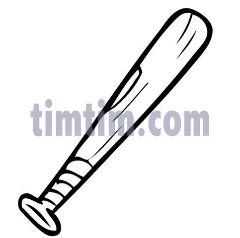 483x480 Free Drawing Of A Baseball Bat Bw From The Category Sports - Baseball Bat Drawing
