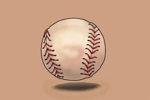 300x200 How To Draw A Baseball - Baseball Bat Drawing