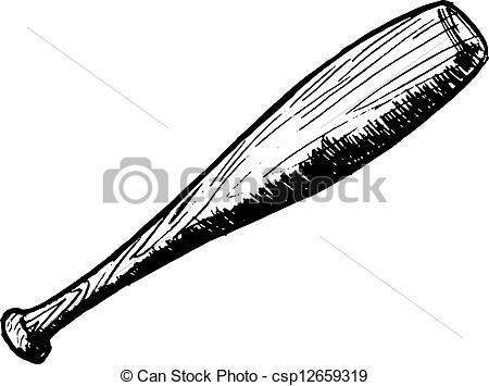 450x355 Baseball Bat Art Image Group - Baseball Bat Drawing