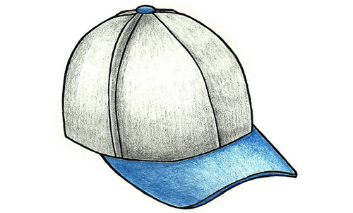 500x301 how to draw a baseball cap - Baseball Cap Drawing