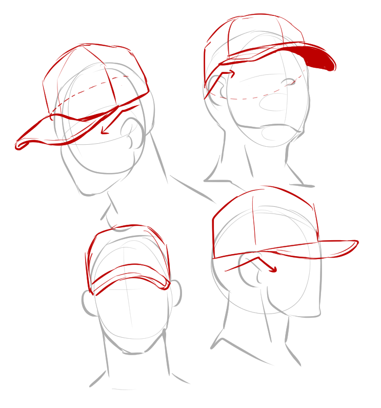 Baseball Cap Drawing Reference Pin By Maggie On Drawing Help â ...