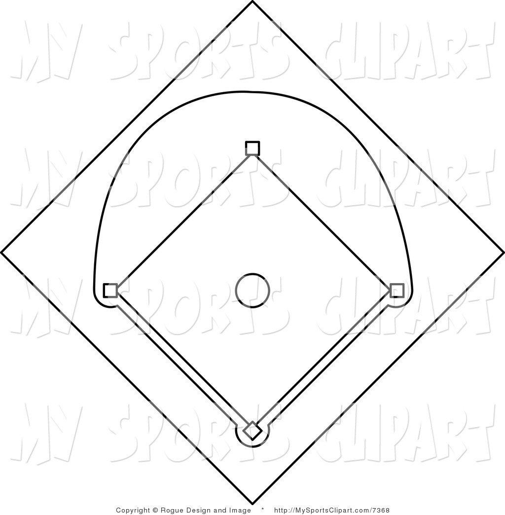 Baseball Diamond Drawing