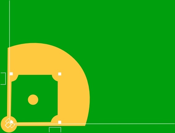 568x432 Baseball Diamond Clip Art Free Vector In Open Office Drawing - Baseball Diamond Drawing