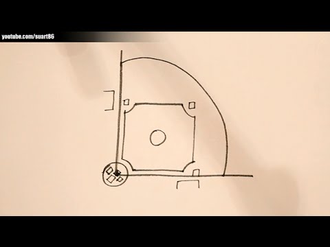 480x360 how to draw a baseball field - Baseball Diamond Drawing