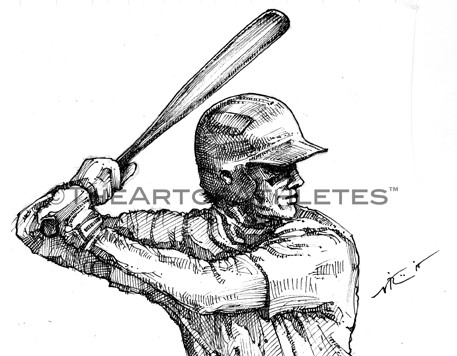 457x356 Baseball Drawings - Baseball Drawing