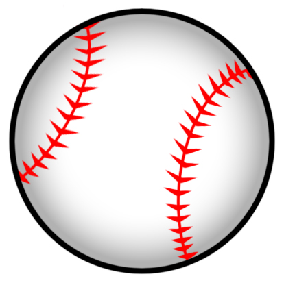 414x416 Baseball Drawings Clipart - Baseball Drawing
