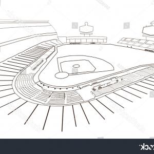300x300 best free baseball field sticker drawing arenawp - Baseball Field Drawing