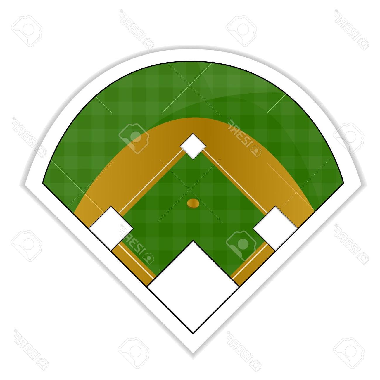 1300x1300 Best Free Baseball Field Sticker Drawing - Baseball Field Drawing