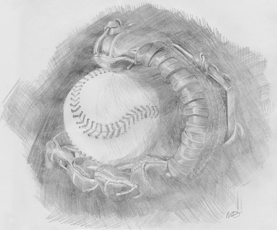 900x747 baseball glove drawing - Baseball Glove Drawing