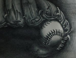 300x231 baseball glove drawings fine art america - Baseball Glove Drawing