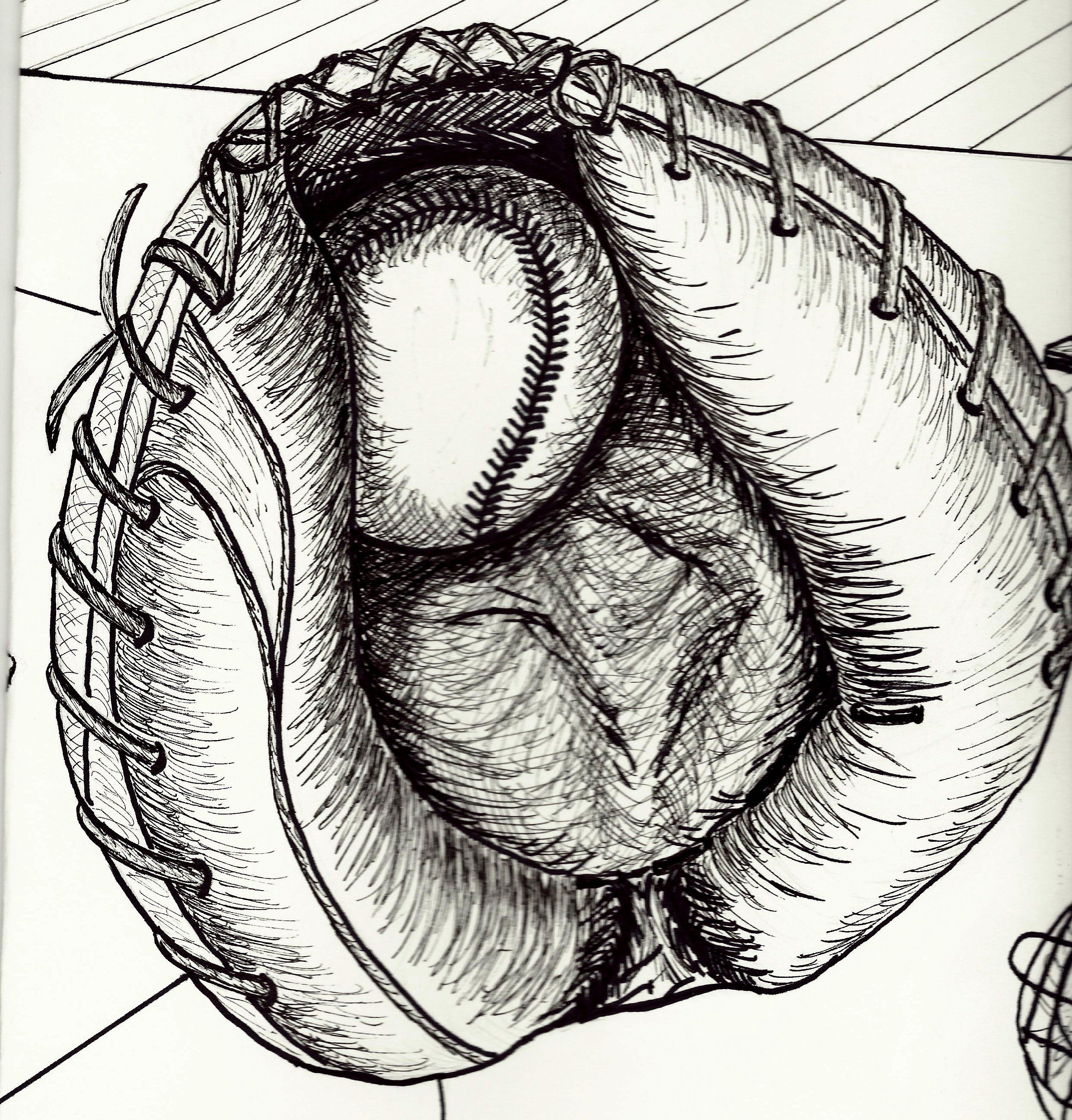 Baseball Glove Drawing at Explore collection of