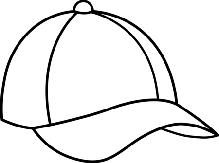 450x335 cap baseball hat clipart free images - Baseball Hat Drawing