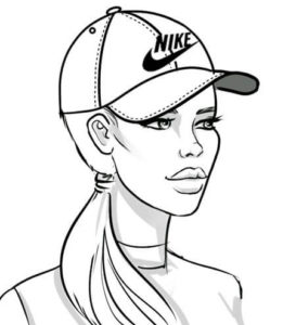 273x300 how to draw a baseball cap - Baseball Hat Drawing