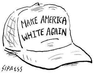 300x234 Make America White Again Drawing - Baseball Hat Drawing