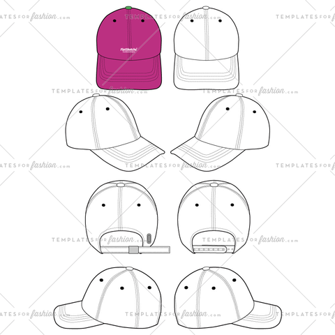 480x480 Products Tagged Cap Templates For Fashion - Baseball Hat Drawing