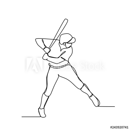 Baseball Line Drawing at Explore collection of