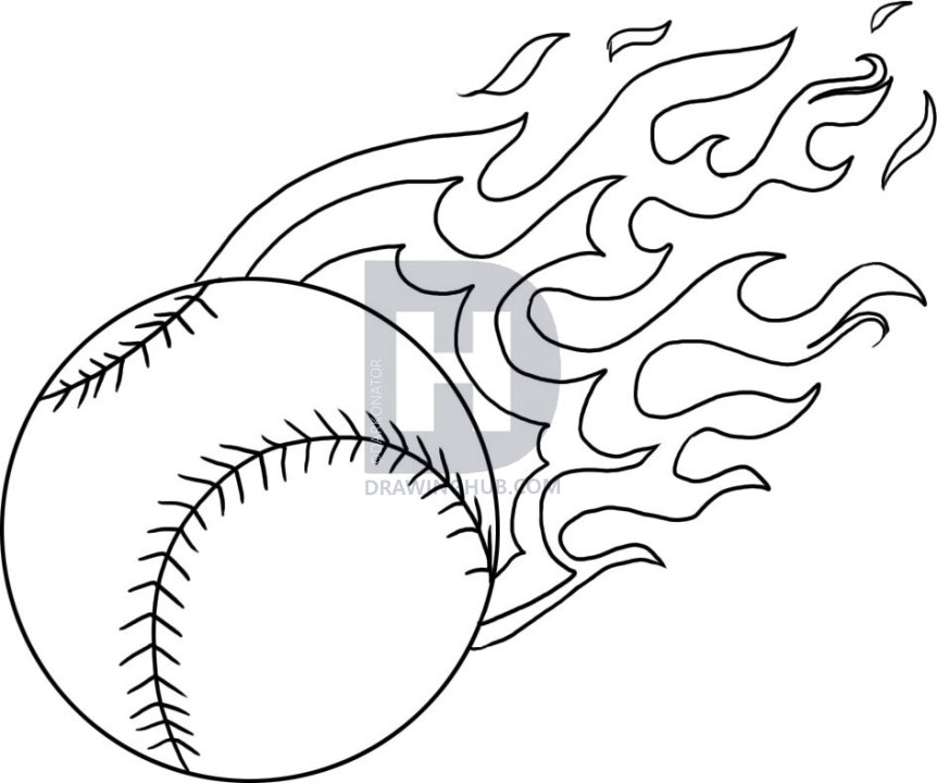 Baseball Line Drawing at Explore collection of