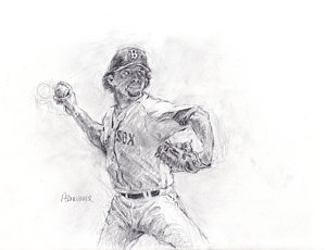 300x230 baseball pitcher drawings - Baseball Pitcher Drawing