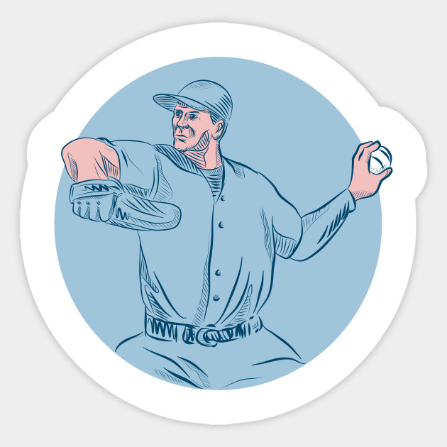 630x630 baseball pitcher throwing ball circle drawing - Baseball Pitcher Drawing