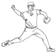 220x220 baseball pitcher coloring pages - Baseball Pitcher Drawing