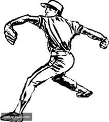 214x240 Traveling Baseball - Baseball Pitcher Drawing