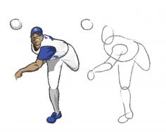 236x188 How To Draw A Baseball Player Drawing For Kids Baseball - Baseball Player Drawing