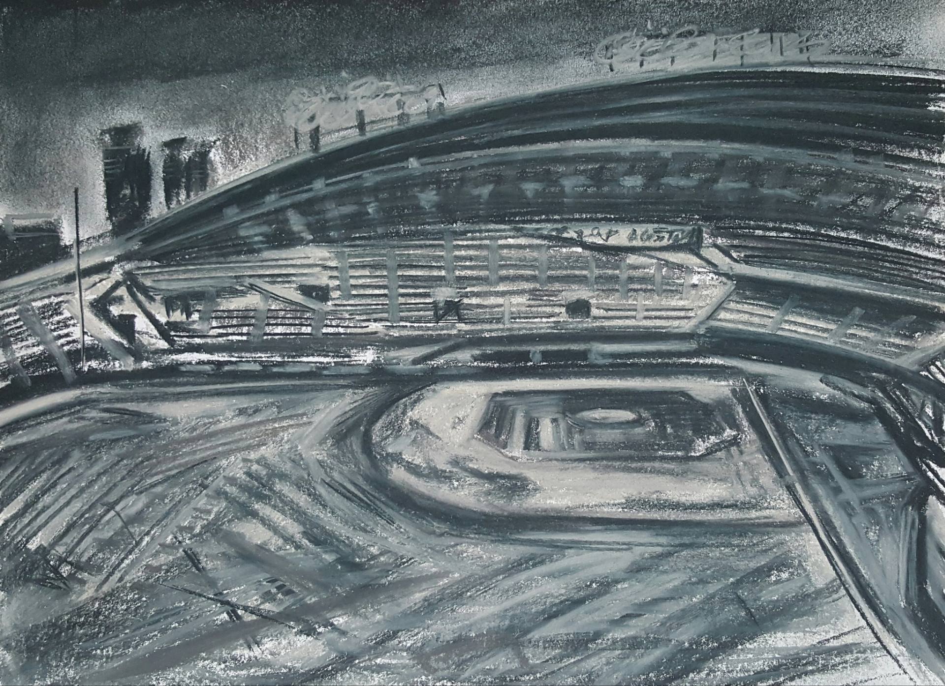 1920x1394 jamsil baseball stadium, seoul, korea drawing - Baseball Stadium Drawing