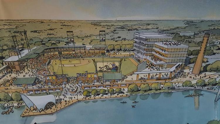 750x421 Wichita Leaders Envision New Wichita Baseball Stadium As - Baseball Stadium Drawing