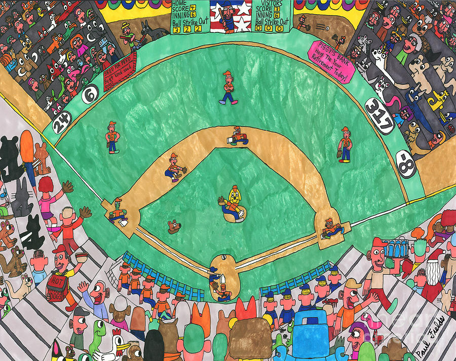 900x712 Baseball Drawing - Baseball Stadium Drawing