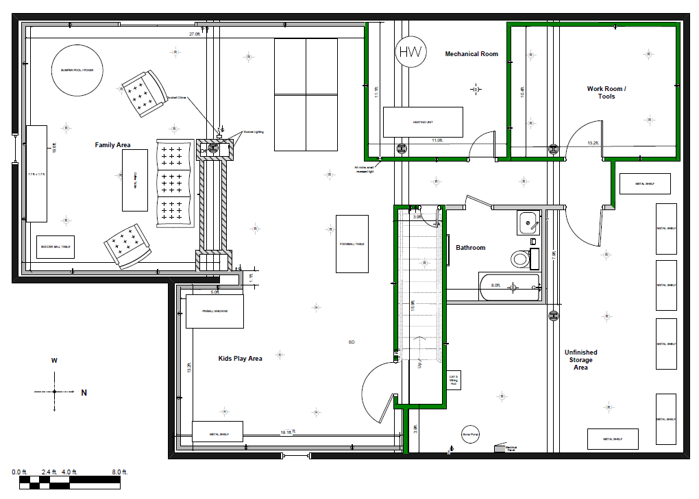 basement presentation drawing