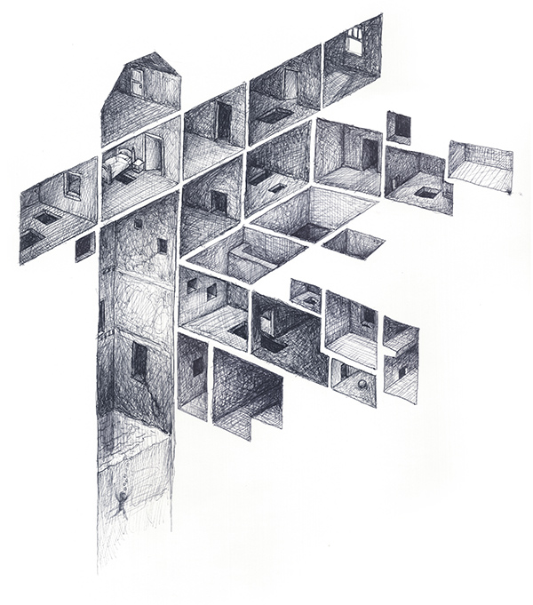 600x681 ballpoint drawing from mathew borrett - Basement Drawing