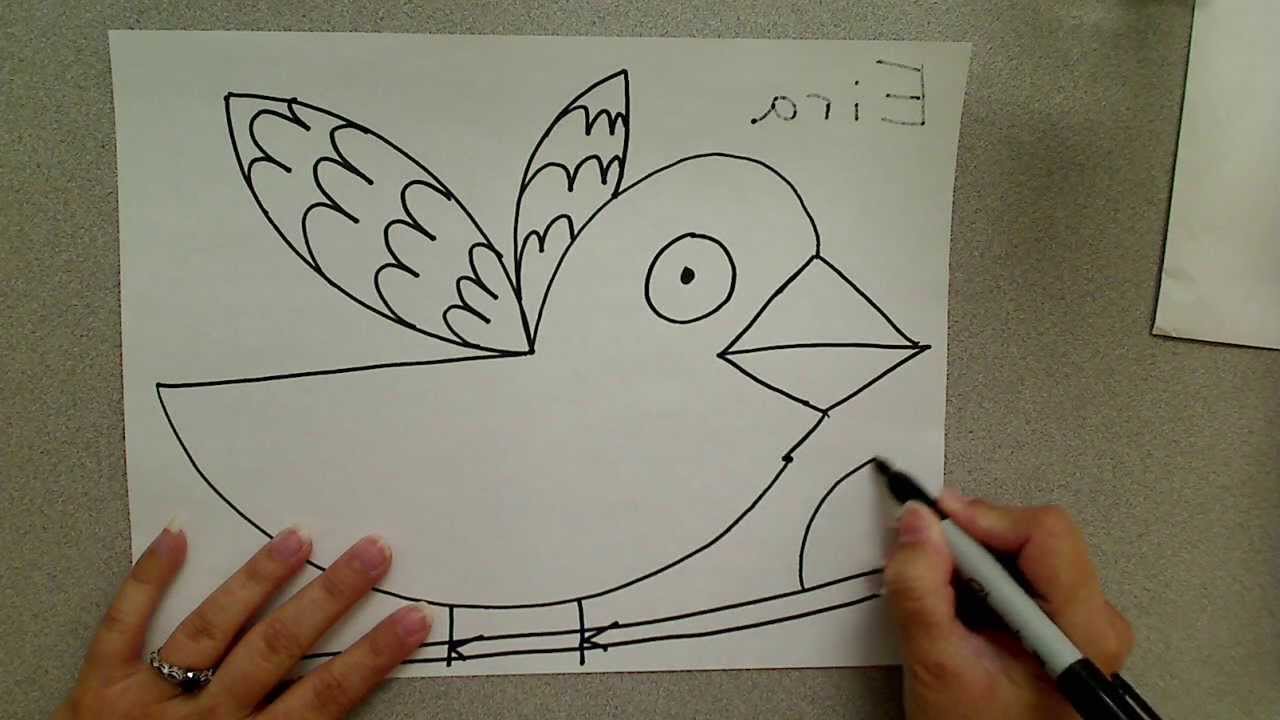 1280x720 Basic Bird - Basic Bird Drawing
