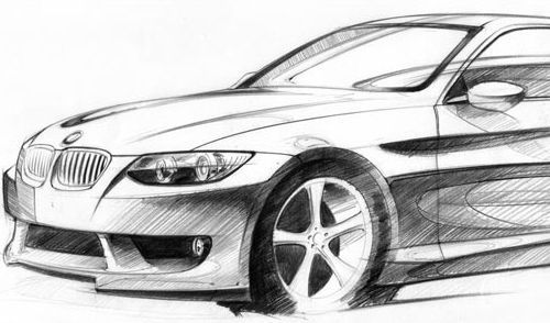 500x294 clever tutorials and techniques on traditional drawing - Basic Car Drawing