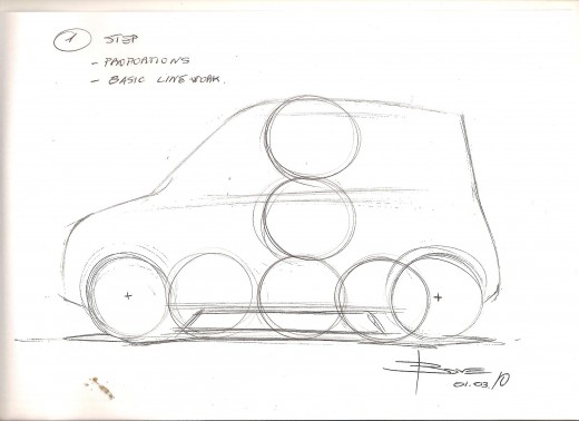 520x378 how to draw a simple side view car sketch basic steps axleaddict - Basic Car Drawing