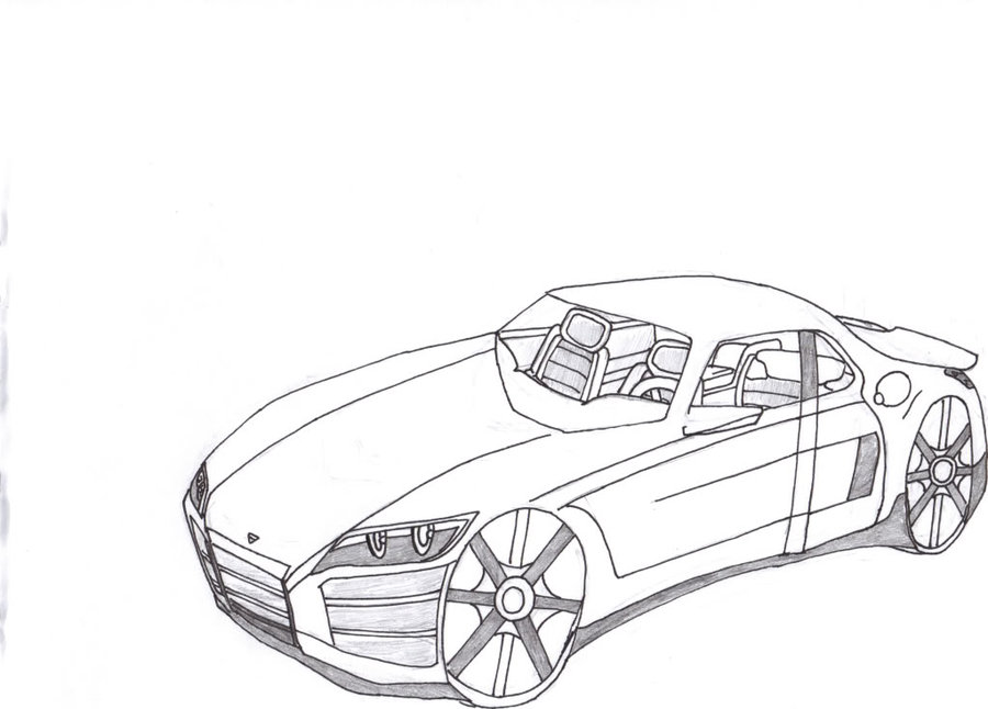 900x646 how to draw a basic car - Basic Car Drawing