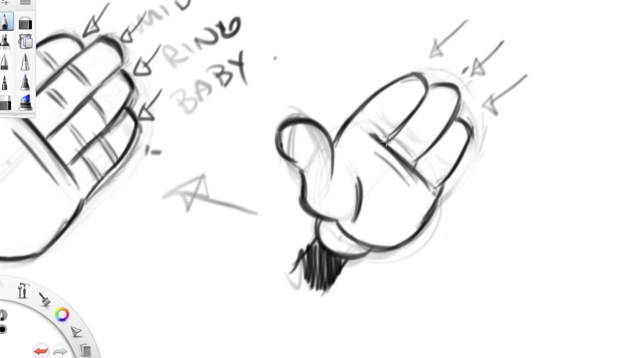 1280x720 cartoon coach drawing basic cartoon hands - Basic Cartoon Drawing