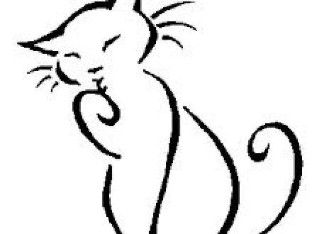 640x480 Free Drawn Cat, Download Free Clip Art - Basic Cat Drawing