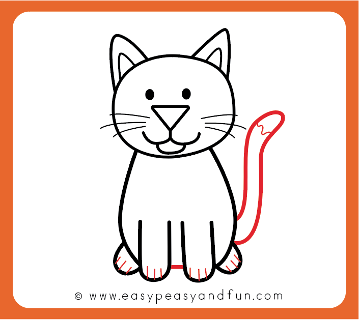 705x629 How To Draw A Cat - Basic Cat Drawing