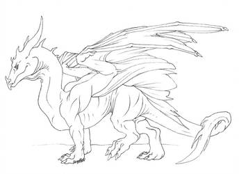 344x250 My Basic Dragon - Basic Dragon Drawing