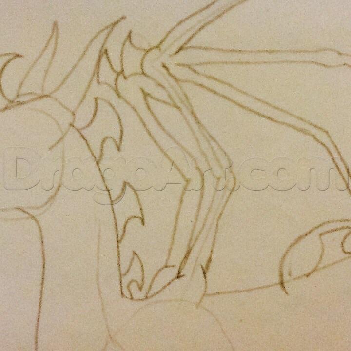 720x720 Step How To Draw A Basic Dragon - Basic Dragon Drawing