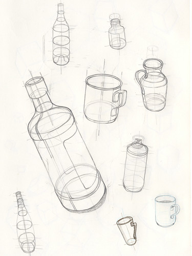 375x500 Basic Bottle Drawings - Basic Drawing