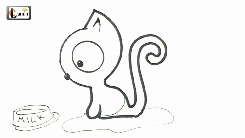 1024x576 Basic Drawing For Children Art For Kids How To Draw A Kitten - Basic Drawing For Kids