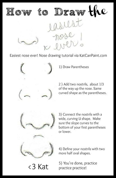 474x728 how to draw cute button noses in easy st beginner drawing - Basic Drawing Tutorial