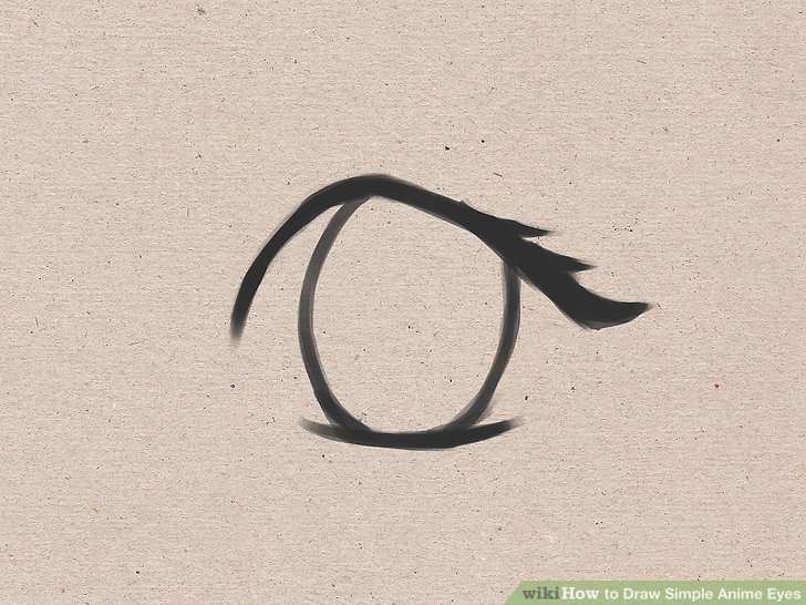 728x546 How To Draw Simple Anime Eyes Steps - Basic Eye Drawing
