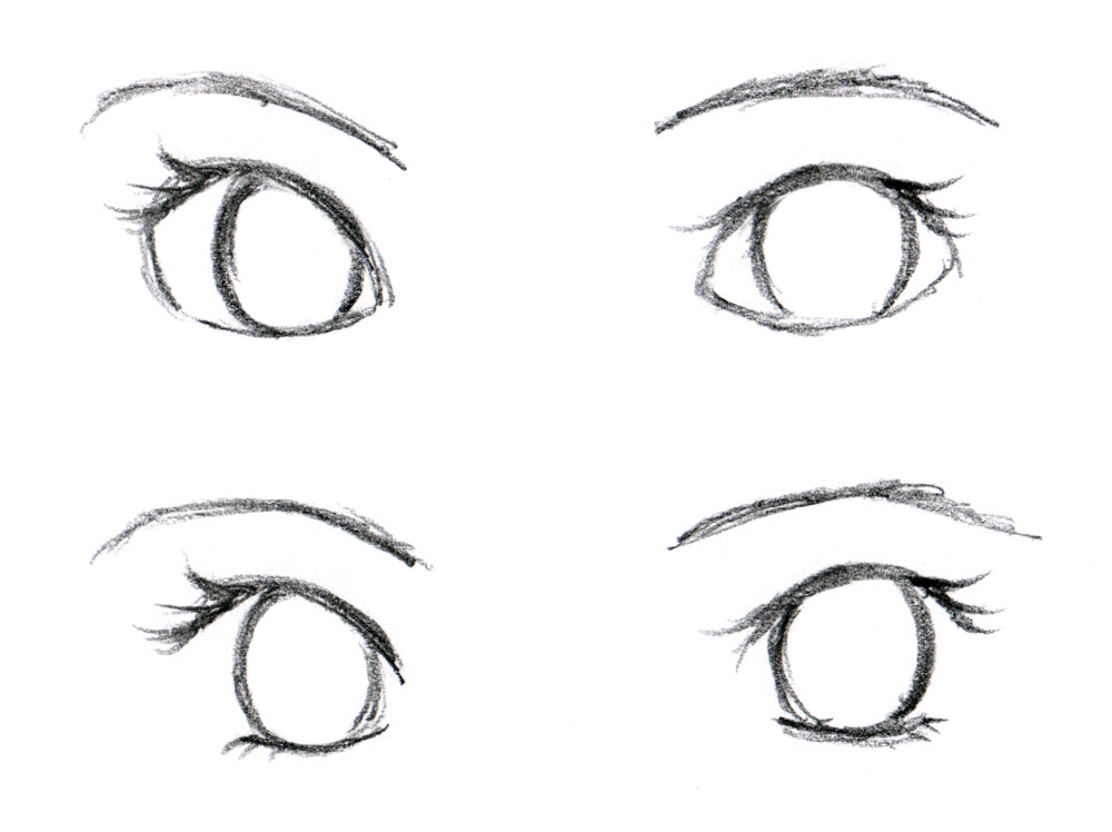 1000x748 Johnnybro's How To Draw Manga Drawing Manga Eyes - Basic Eye Drawing