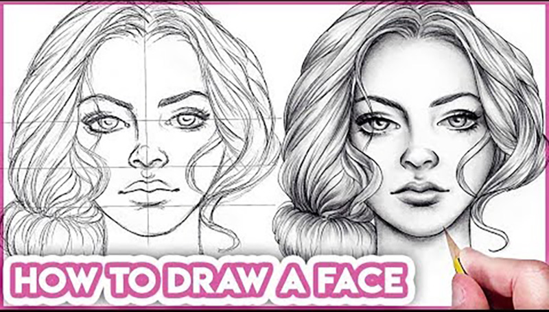 Basic Face Drawing at PaintingValley.com | Explore collection of Basic ...