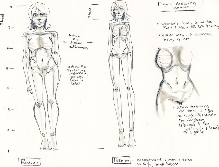 900x688 figure drawing for beginners figure drawing tutorial women aku x - Basic Figure Drawing Tutorial