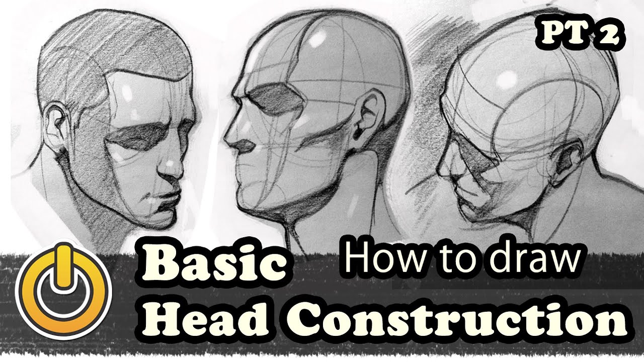 1280x720 How To Draw A Basic Head Construction Pt - Basic Head Drawing